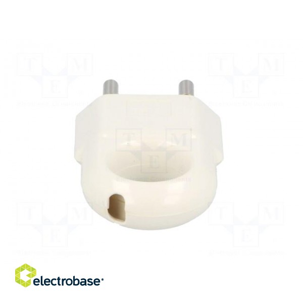 Connector: AC supply | male | plug | 2P | 250VAC | 10A | Type: flat | white image 5