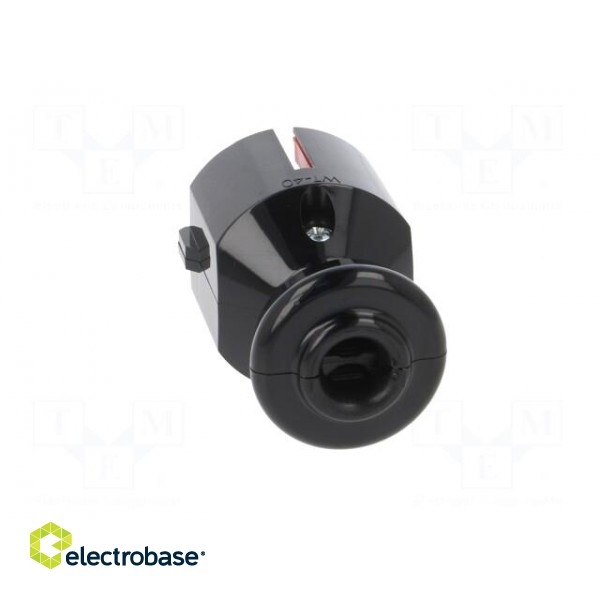 Connector: AC supply | male | plug | 2P | 250VAC | 16A | black | for cable фото 5