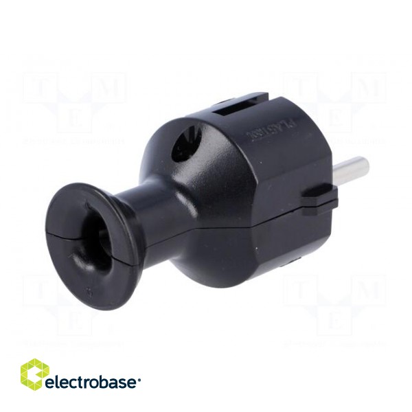 Connector: AC supply | male | plug | 2P+PE | 230VAC | 16A | black | PIN: 3 paveikslėlis 6