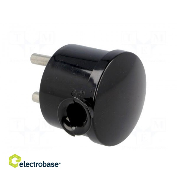 Connector: AC supply | male | plug | 2P+PE | 230VAC | 16A | black | PIN: 3 image 4