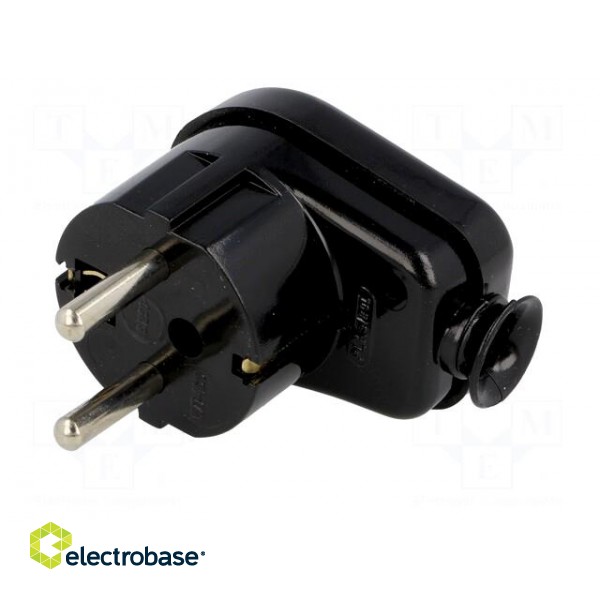 Connector: AC supply | male | plug | 2P+PE | 230VAC | 16A | black | PIN: 3 paveikslėlis 2