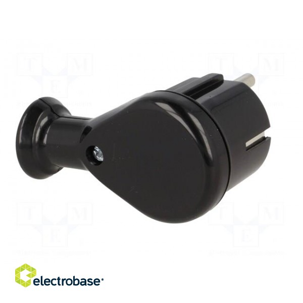 Connector: AC supply | male | plug | 2P+PE | 230VAC | 16A | black | PIN: 3 image 6