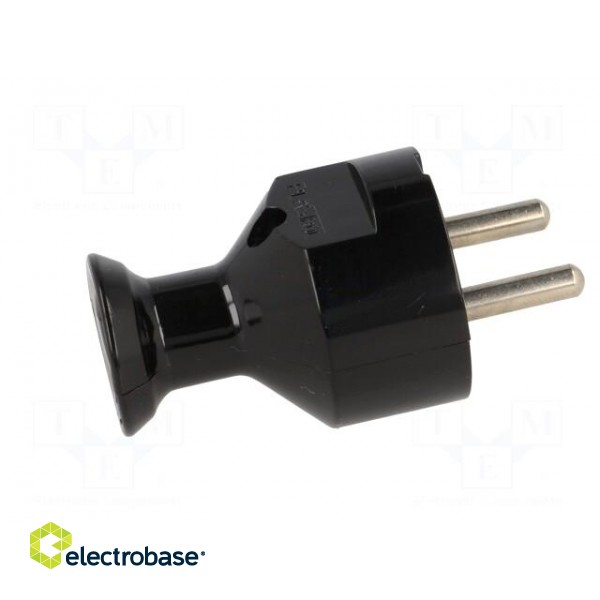 Connector: AC supply | male | plug | 2P+PE | 230VAC | 16A | black | PIN: 3 фото 7