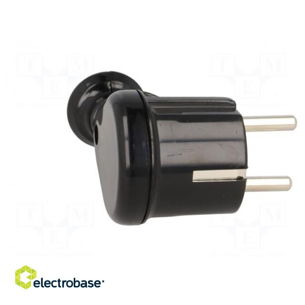 Connector: AC supply | male | plug | 2P+PE | 230VAC | 16A | black | PIN: 3 image 7