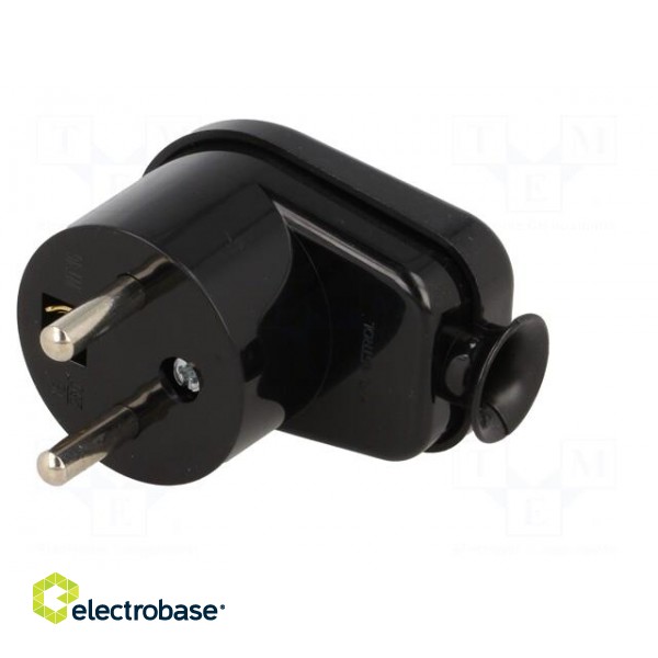 Connector: AC supply | male | plug | 2P+PE | 230VAC | 16A | black | PIN: 3 paveikslėlis 2