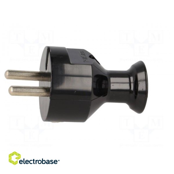 Connector: AC supply | male | plug | 2P+PE | 230VAC | 16A | black | PIN: 3 image 3