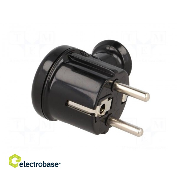 Connector: AC supply | male | plug | 2P+PE | 230VAC | 16A | black | PIN: 3 image 8