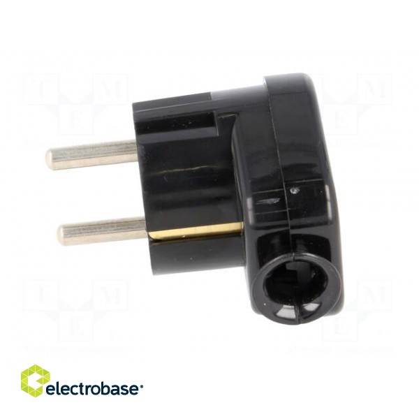 Connector: AC supply | male | plug | 2P+PE | 230VAC | 16A | black | PIN: 3 image 3