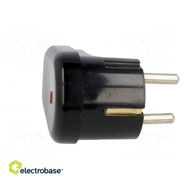 Connector: AC supply | male | plug | 2P+PE | 230VAC | 16A | black | PIN: 3 paveikslėlis 7