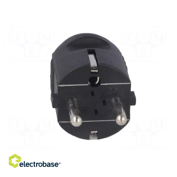 Connector: AC supply | male | plug | 2P+PE | 230VAC | 16A | black | PIN: 3 paveikslėlis 9