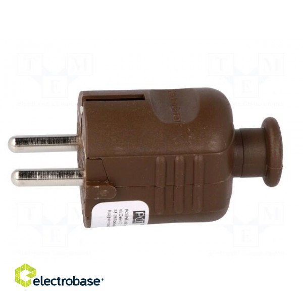 Connector: AC supply | male | plug | 2P+PE | 230VAC | 16A | brown | PIN: 3 paveikslėlis 3