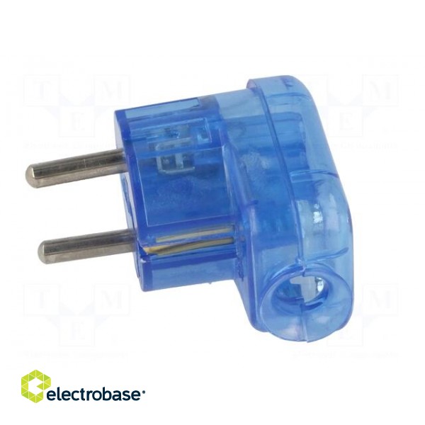 Connector: AC supply | male | plug | 2P+PE | 230VAC | 16A | for cable image 3