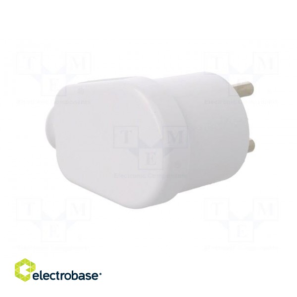 Connector: AC supply | male | plug | 2P+PE | 230VAC | 16A | white | PIN: 3 фото 6