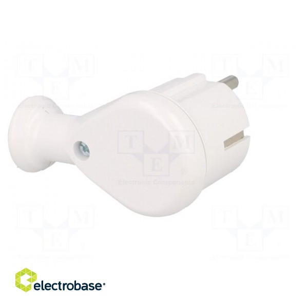 Connector: AC supply | male | plug | 2P+PE | 230VAC | 16A | white | PIN: 3 image 6
