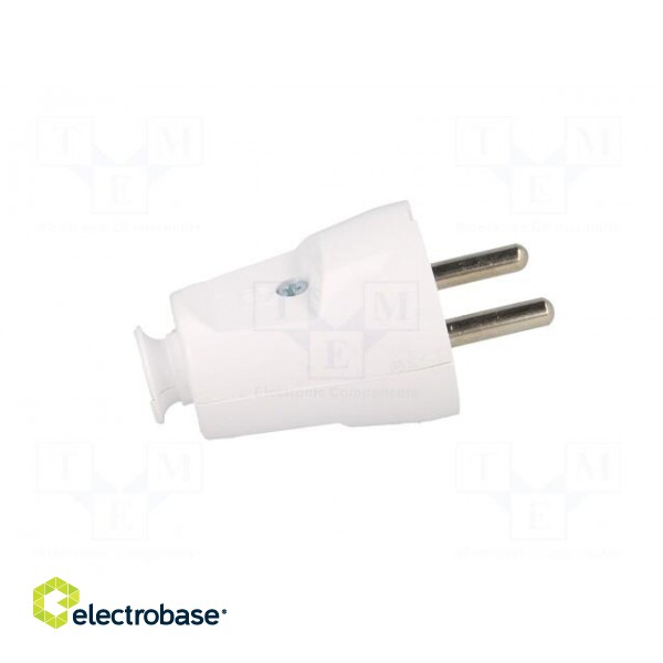 Connector: AC supply | male | plug | 2P+PE | 230VAC | 16A | white | PIN: 3 image 5