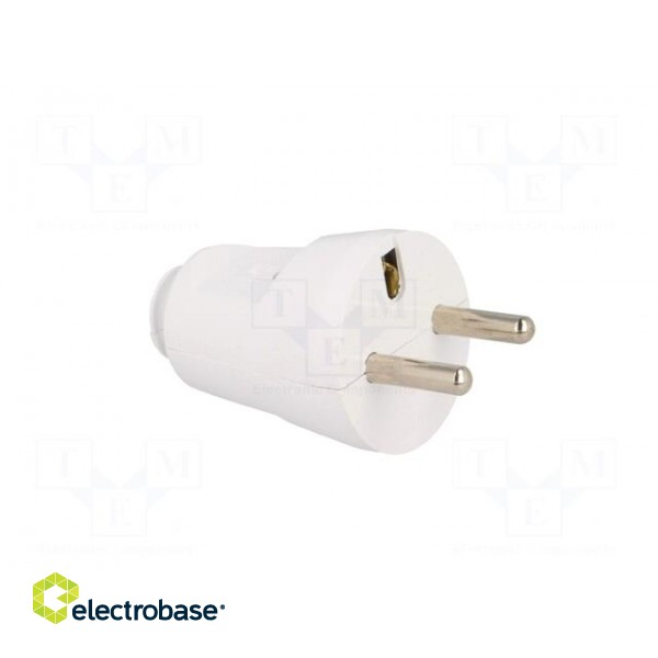 Connector: AC supply | male | plug | 2P+PE | 230VAC | 16A | white | PIN: 3 paveikslėlis 8