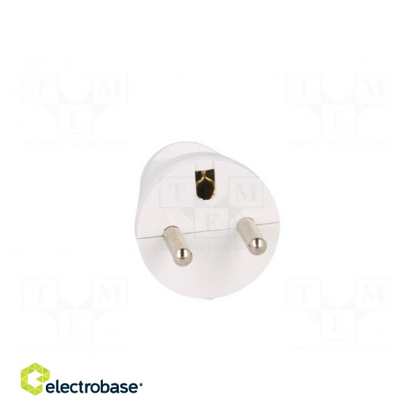 Connector: AC supply | male | plug | 2P+PE | 230VAC | 16A | white | PIN: 3 фото 6