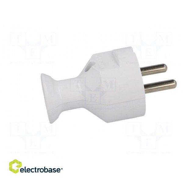Connector: AC supply | male | plug | 2P+PE | 230VAC | 16A | white | PIN: 3 paveikslėlis 7