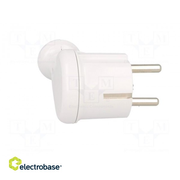 Connector: AC supply | male | plug | 2P+PE | 230VAC | 16A | white | PIN: 3 paveikslėlis 7