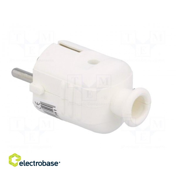 Connector: AC supply | male | plug | 2P+PE | 230VAC | 16A | white | PIN: 3 paveikslėlis 4