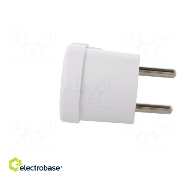 Connector: AC supply | male | plug | 2P+PE | 230VAC | 16A | white | PIN: 3 фото 7