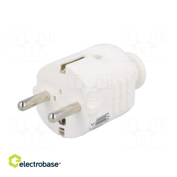 Connector: AC supply | male | plug | 2P+PE | 230VAC | 16A | white | PIN: 3 paveikslėlis 2