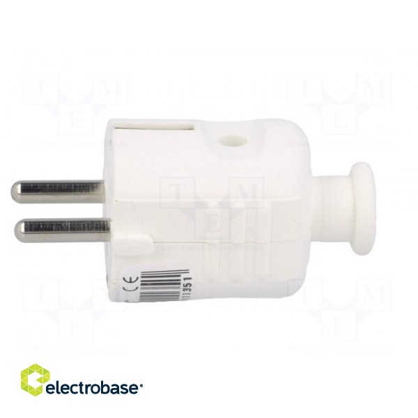 Connector: AC supply | male | plug | 2P+PE | 230VAC | 16A | white | PIN: 3 paveikslėlis 3