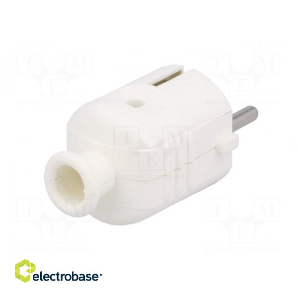 Connector: AC supply | male | plug | 2P+PE | 230VAC | 16A | white | PIN: 3 paveikslėlis 6