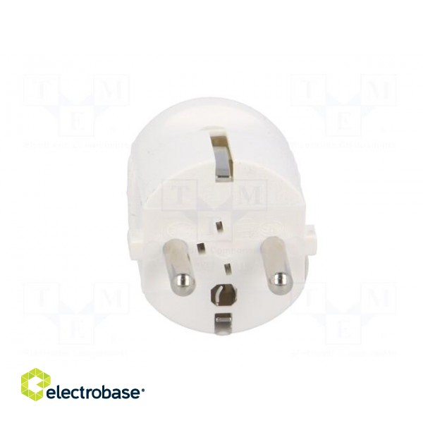Connector: AC supply | male | plug | 2P+PE | 230VAC | 16A | white | PIN: 3 paveikslėlis 9