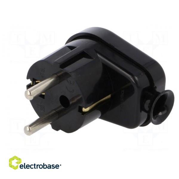 Connector: AC supply | male | plug | 2P+PE | 250VAC | 16A | black | PIN: 3 paveikslėlis 2