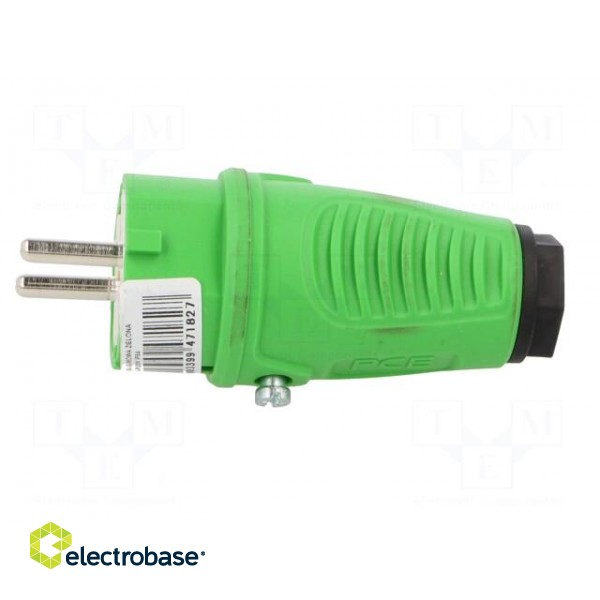 Connector: AC supply | male | plug | 2P+PE | 250VAC | 16A | for cable image 3