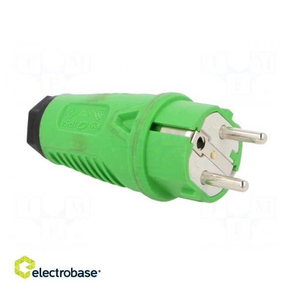 Connector: AC supply | male | plug | 2P+PE | 250VAC | 16A | for cable image 8