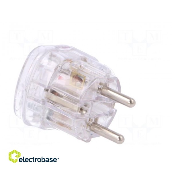 Connector: AC supply | male | plug | 2P+PE | 250VAC | 16A | for cable image 9