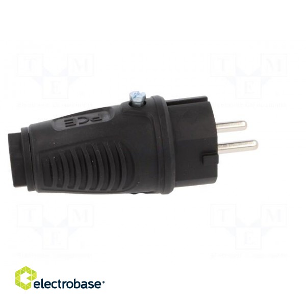 Connector: AC supply | male | plug | 2P+PE | 250VAC | 16A | for cable image 7