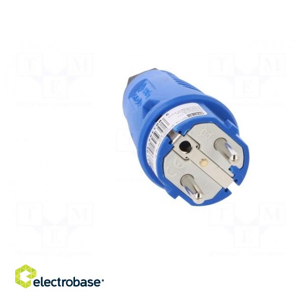 Connector: AC supply | male | plug | 2P+PE | 250VAC | 16A | for cable image 9