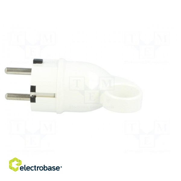 Connector: AC supply | male | plug | 2P+PE | 250VAC | 16A | white | PIN: 3 paveikslėlis 3