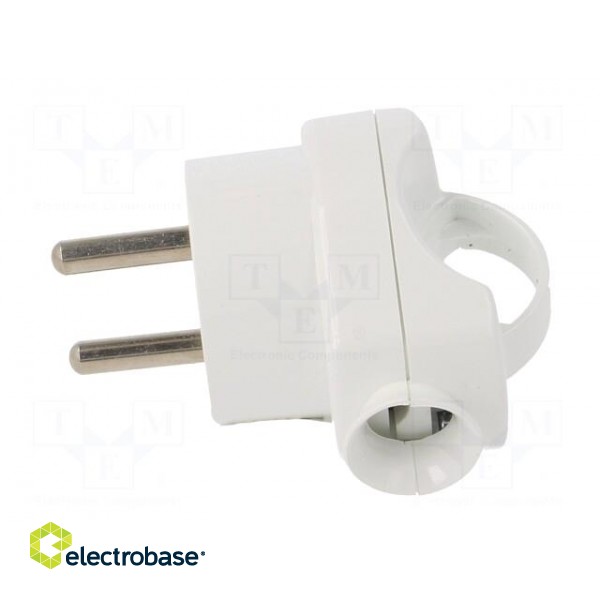 Connector: AC supply | male | plug | 2P+PE | 250VAC | 16A | white | PIN: 3 paveikslėlis 3