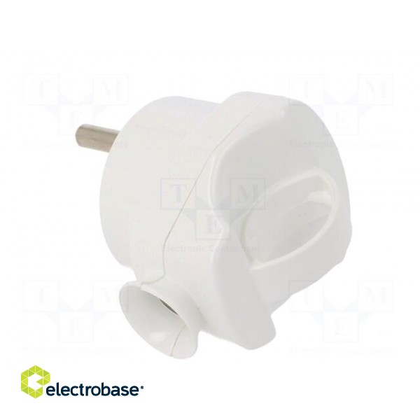 Connector: AC supply | male | plug | 2P+PE | 250VAC | 16A | white | PIN: 3 paveikslėlis 4