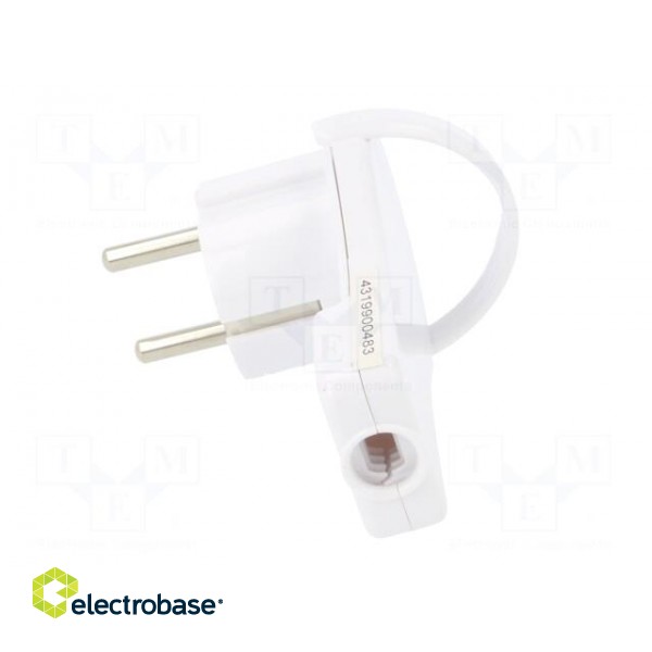 Connector: AC supply | male | plug | 2P+PE | 250VAC | 16A | white | PIN: 3 paveikslėlis 5