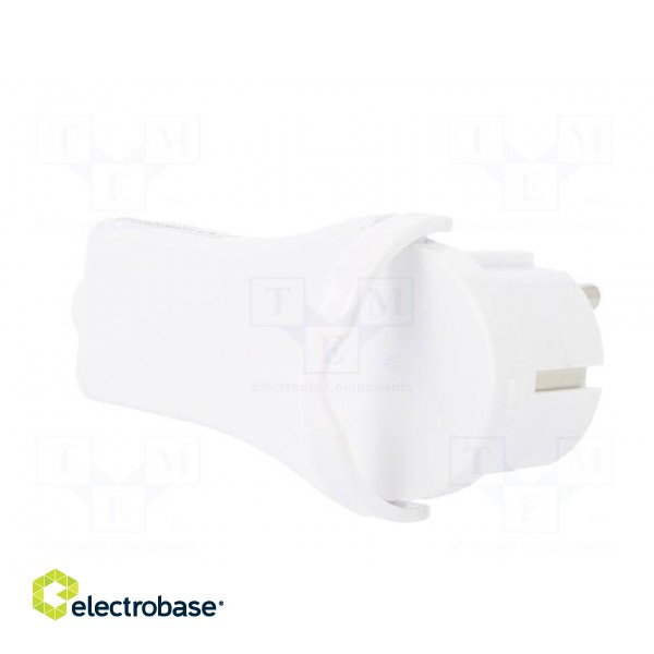 Connector: AC supply | male | plug | 2P+PE | 250VAC | 16A | white | PIN: 3 image 8