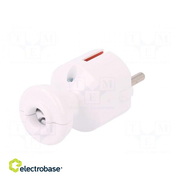 Connector: AC supply | male | plug | 2P+PE | 250VAC | 16A | white | PIN: 3 paveikslėlis 6