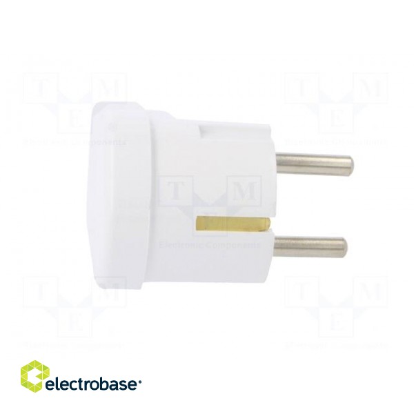 Connector: AC supply | male | plug | 2P+PE | 250VAC | 16A | white | PIN: 3 paveikslėlis 7