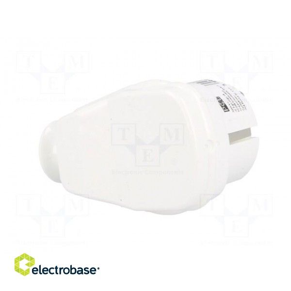 Connector: AC supply | male | plug | 2P+PE | 250VAC | 16A | white | PIN: 3 image 6