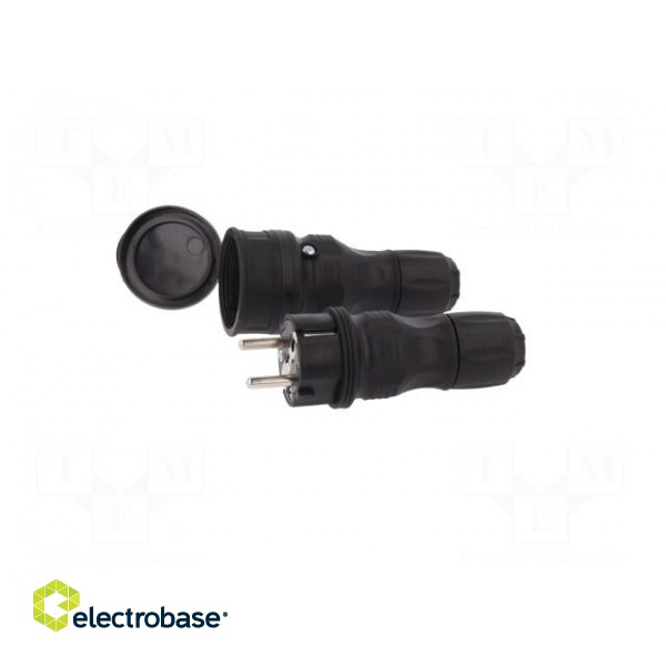 Connector: AC supply | male,female | socket,plug | 2P+PE | 250VAC | 16A image 4