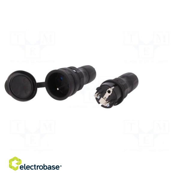 Connector: AC supply | male,female | socket,plug | 2P+PE | 250VAC | 16A image 3