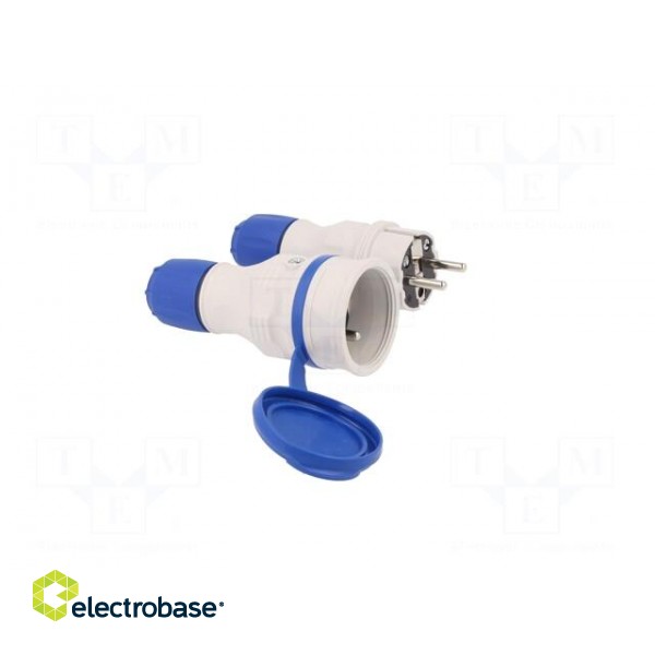 Connector: AC supply | male,female | socket,plug | 2P+PE | 250VAC | 16A фото 9