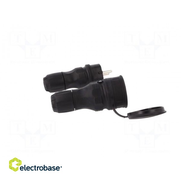 Connector: AC supply | male,female | socket,plug | 2P+PE | 250VAC | 16A paveikslėlis 8