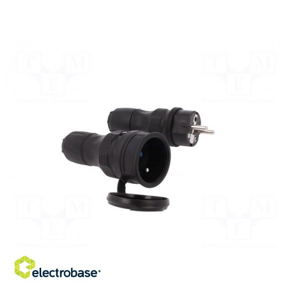 Connector: AC supply | male,female | socket,plug | 2P+PE | 250VAC | 16A image 9