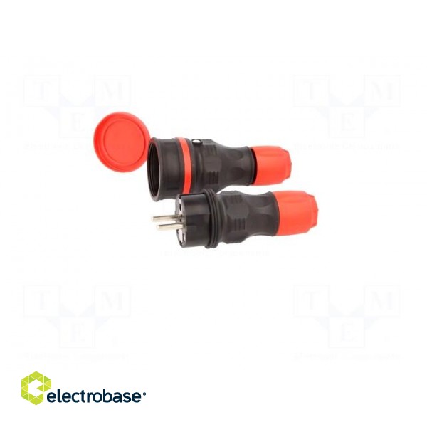 Connector: AC supply | male,female | socket,plug | 2P+PE | 250VAC | 16A image 4