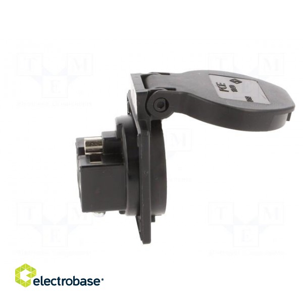 Connector: AC supply | socket | 2P+PE | 230VAC | 16A | black | PIN: 3 | IP54 paveikslėlis 7